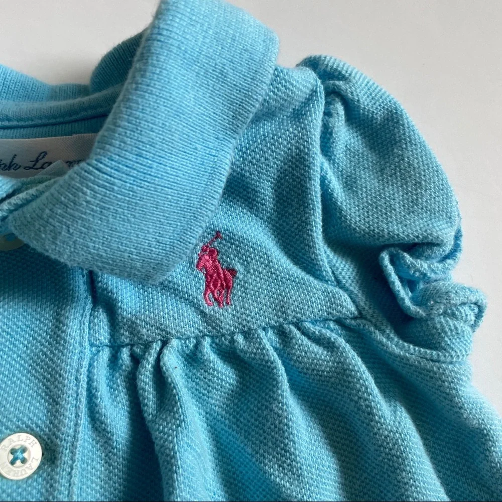 Ralph Lauren Short Puff Sleeve Interlock Polo Bubble Short-all